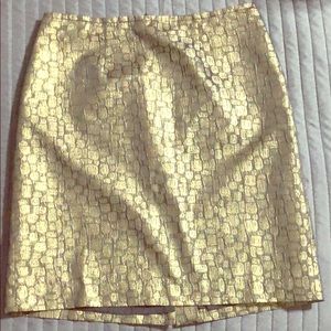 Ann Taylor Loft Gold skirt